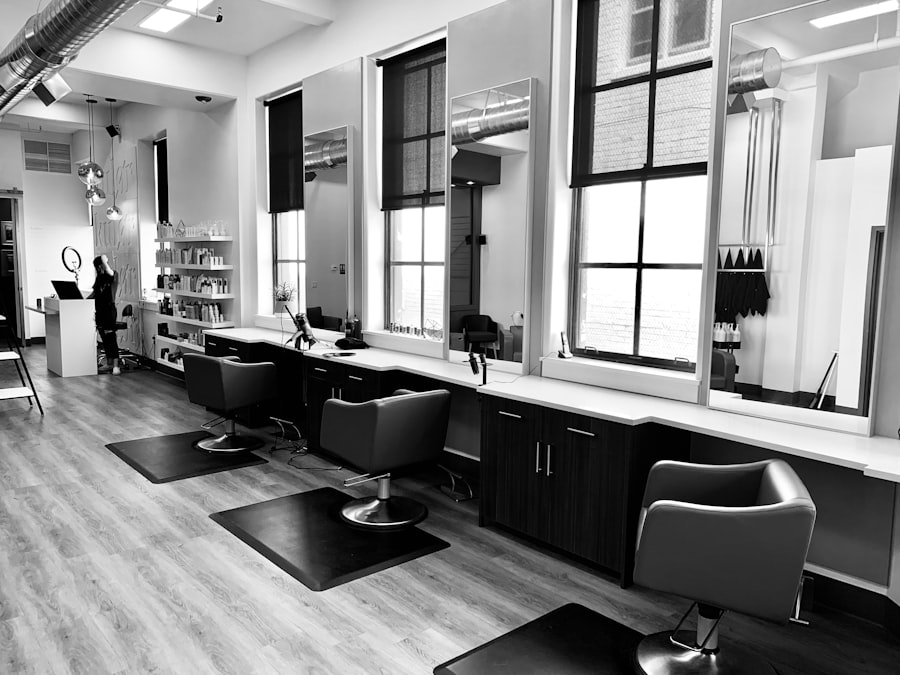 Modern salon studio interior